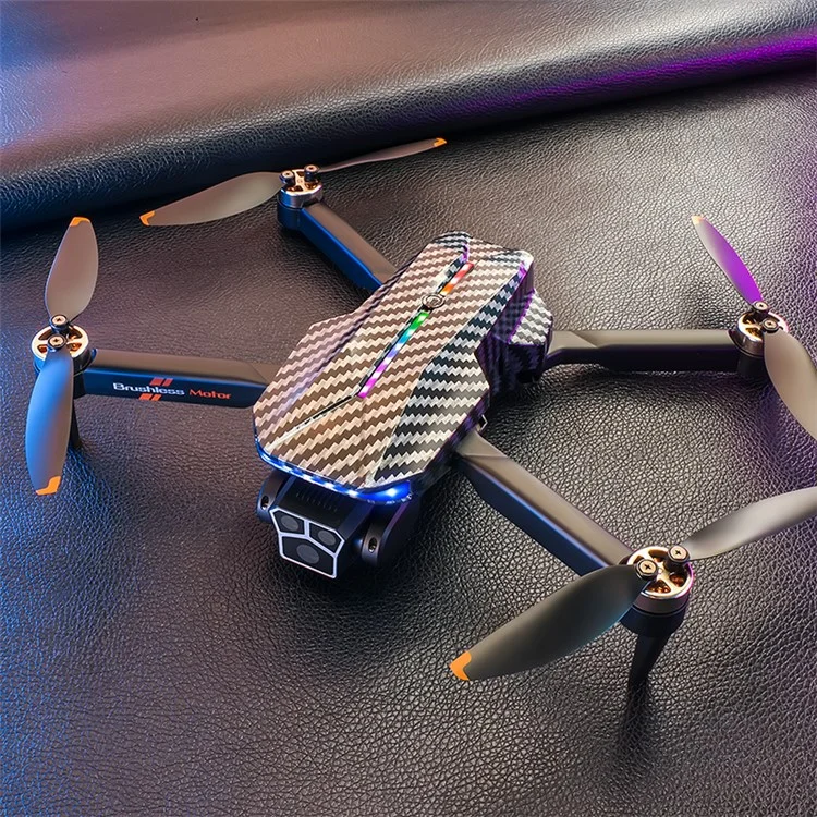 D9 HD Aerial Photography RC Drone Obstacle Avoidance Brushless Motor Folding Quadcopter, 2 Batterien
