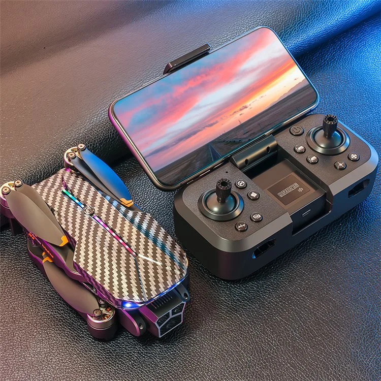 D9 HD Aerial Photography RC Drone Obstacle Avoidance Brushless Motor Folding Quadcopter, 2 Batterien