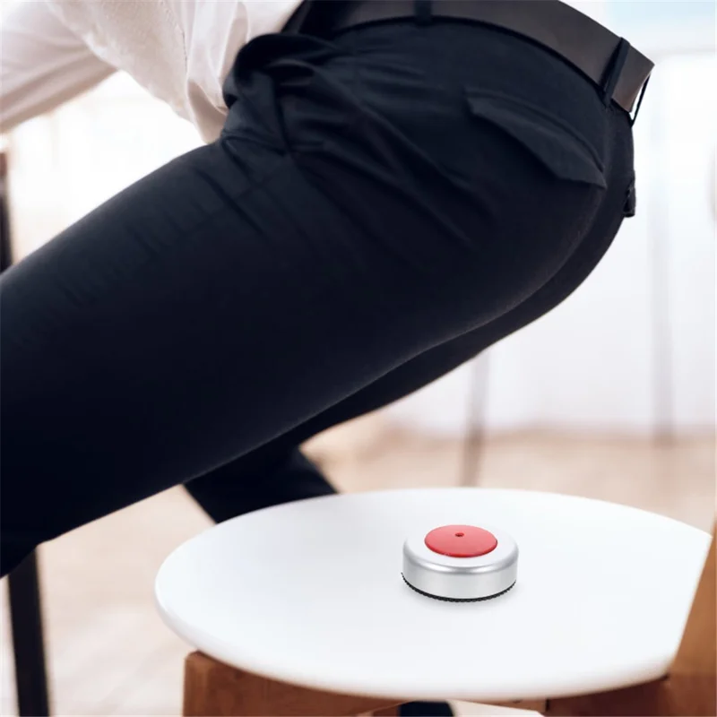 Wireless Remote Control Fart Machine Joke Prank Sound Generator Spoof Toy Gag Gift, Round Shape - White