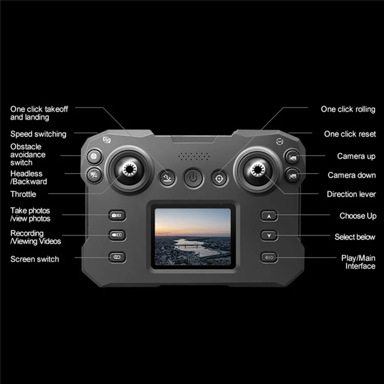 XKJ  K12MAX HD Aerial Photography RC Drone Brushless Foldable Quadcopter with Display Screen Remote Control, 1 Battery