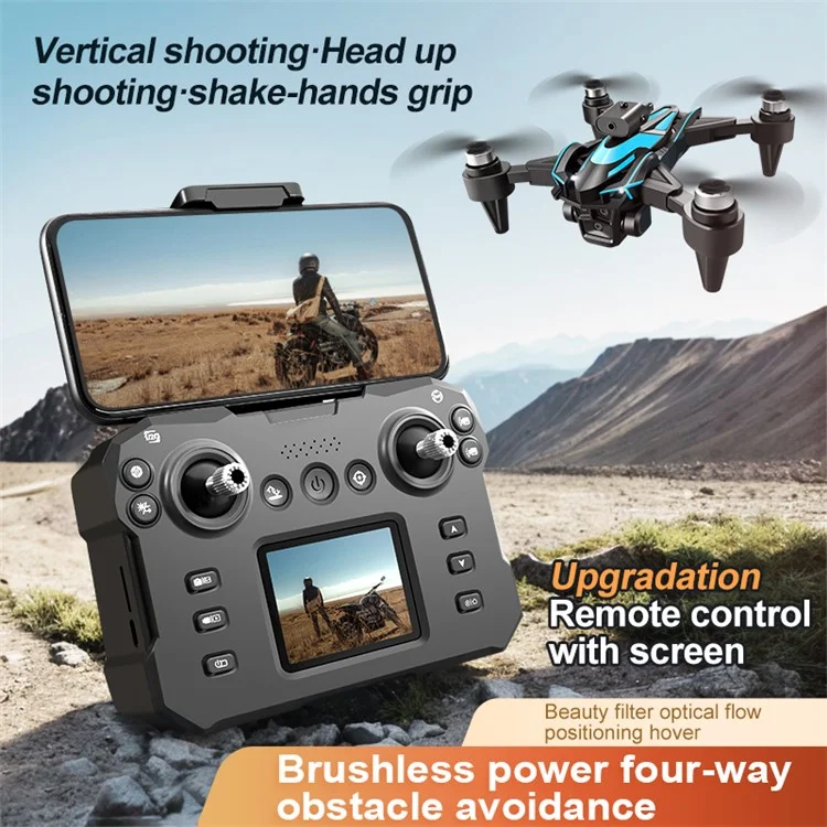 XKJ  K12MAX HD Aerial Photography RC Drone Brushless Foldable Quadcopter with Display Screen Remote Control, 1 Battery