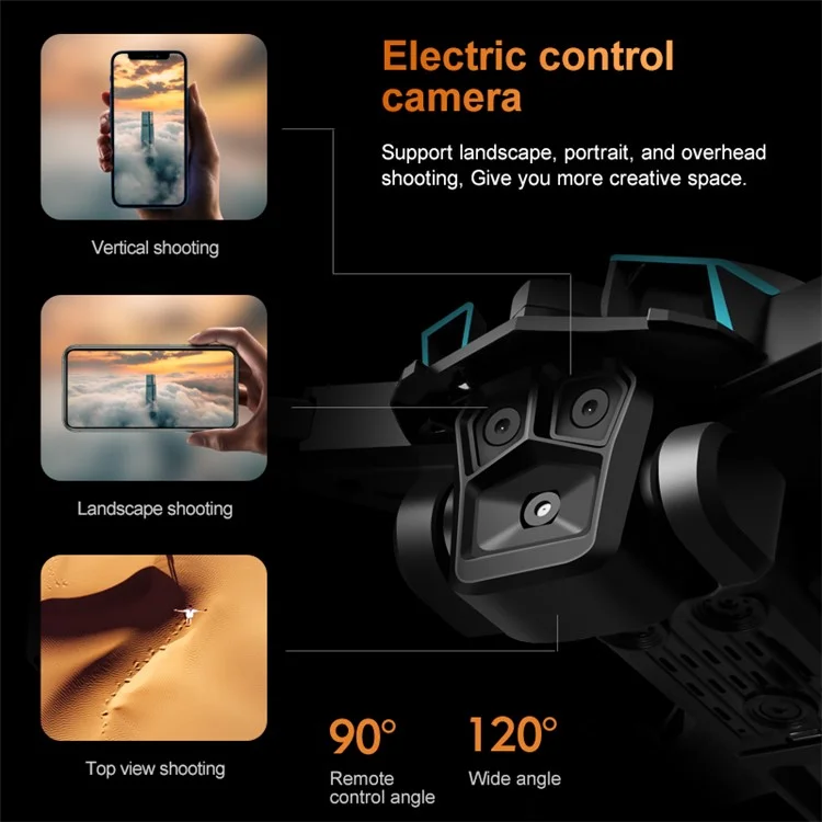 XKJ  K12MAX HD Aerial Photography RC Drone Brushless Foldable Quadcopter with Display Screen Remote Control, 1 Battery