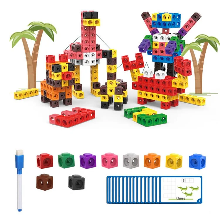 DIY Bauklötze Puzzle Spielzeug Konstruktion Montage Würfel Lernspielzeug für Kinder - Primärausgabe