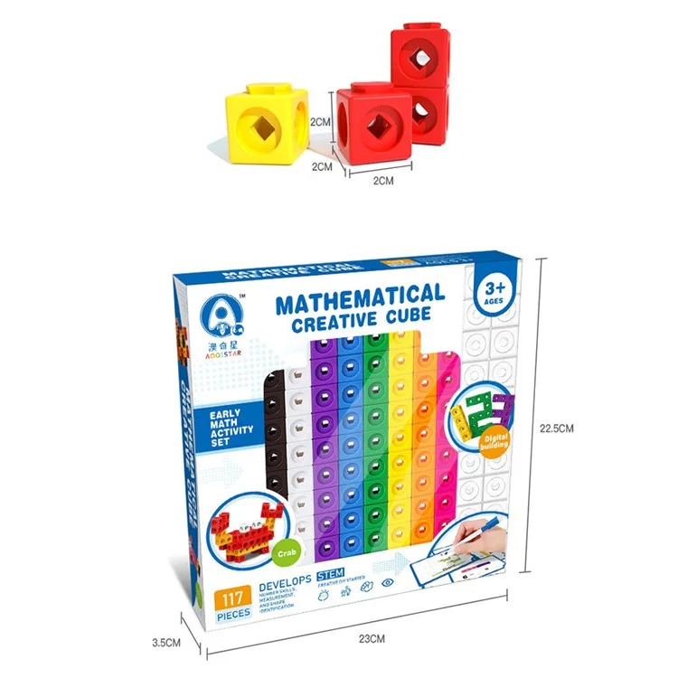 DIY Bauklötze Puzzle Spielzeug Konstruktion Montage Würfel Lernspielzeug für Kinder - Primärausgabe