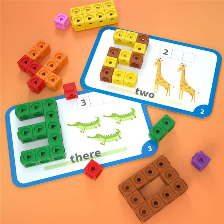 DIY Bauklötze Puzzle Spielzeug Konstruktion Montage Würfel Lernspielzeug für Kinder - Primärausgabe
