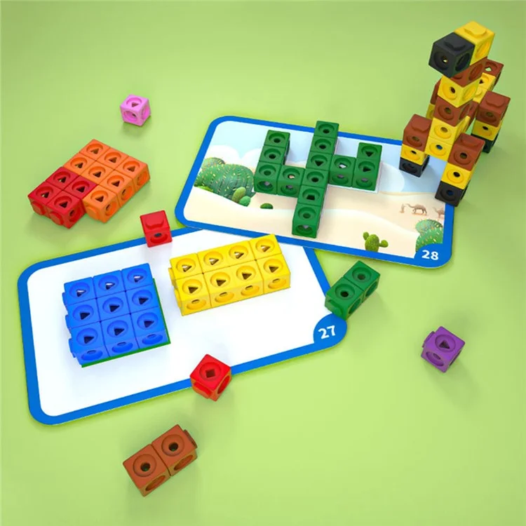 DIY Bauklötze Puzzle Spielzeug Konstruktion Montage Würfel Lernspielzeug für Kinder - Primärausgabe