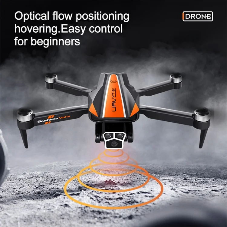 YT151 3 Cameras Folding Brushless RC Drone with Optical Flow Positioning and Four-Side Obstacle Avoidance, with 1 Battery