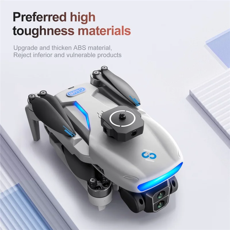 S181 HD Aerial Photography Brushless RC Drone Obstacle Avoidance GPS Positioning Quadcopter, 2 Batteries - Black