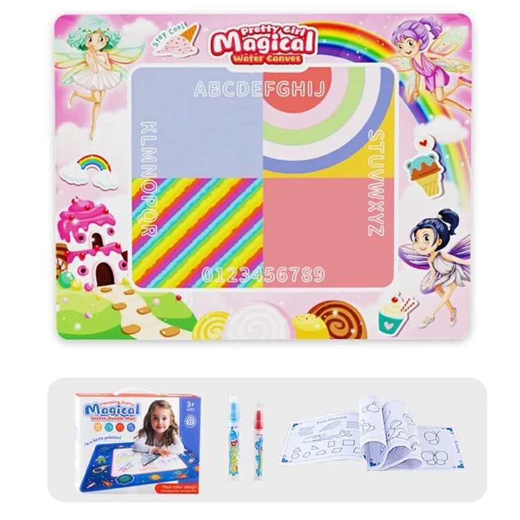 9659 Water Doodle Mat Drawing Mat Toddlers Educational Toys Bring Magic Pens Painting Writing Gift - Girl