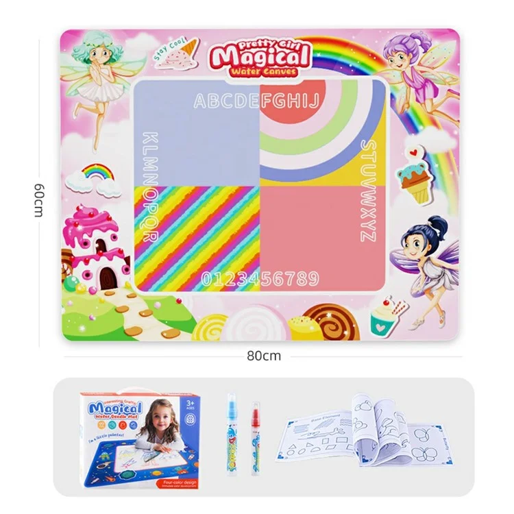 9659 Water Doodle Mat Drawing Mat Toddlers Educational Toys Bring Magic Pens Painting Writing Gift - Girl