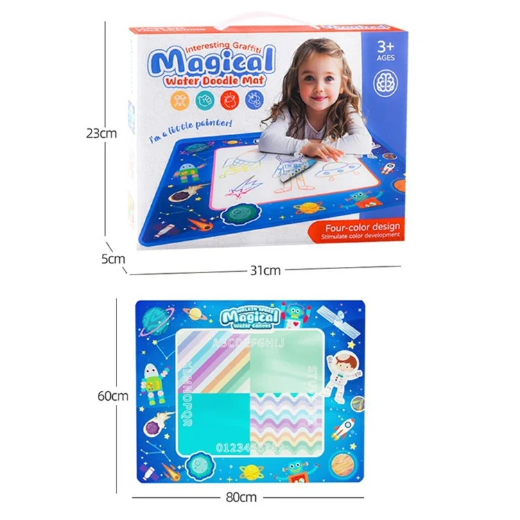 9659 Water Doodle Mat Drawing Mat Toddlers Educational Toys Bring Magic Pens Painting Writing Gift - Girl