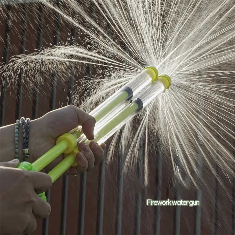 Handheld Water Fireworks Toy Hand Water Pumping Outdoor Water Spraying Splashing Toy - Green Calf