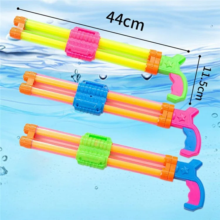 Pistola ad Acqua a Doppio Torrente da 44 cm Per Bambini Giocattoli Per Scricchiolanti di Presa Acqua Ergonomica, Colore Casuale