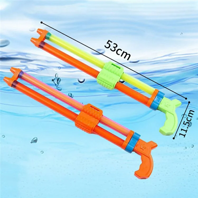 Pistola de Água de Fluxo Duplo de 53 cm Para Crianças Ergonômicas Grip Water Blaster Squirter Toys, Cor Aleatória