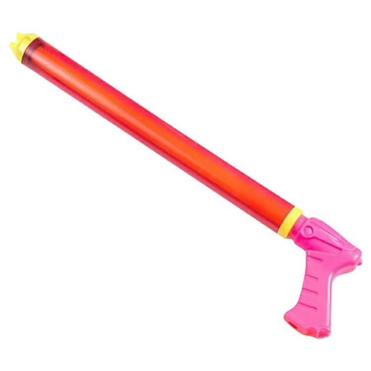 Pistola de Água do Tipo Tração de 60 cm Para Crianças, Brinquedo Transparente de Blaster de Água de Cinco Nozes