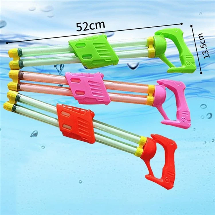 52 cm de Plástico de Fluxo Duplo Pistola de Pistola de Piscina de Piscina de Piscina de Praia de Praia Brinquedo de Água, Cor Aleatória