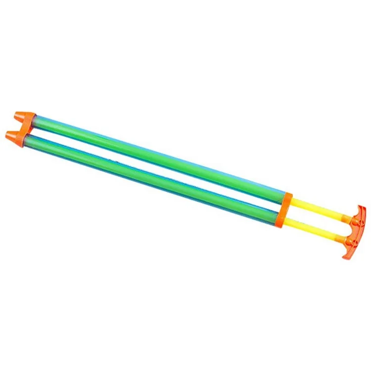 60 cm de Fluxo Duplo Blaster Blaster Squinte Brinquedo Plástico Pistola de Água ao ar Livre, Cor Aleatória