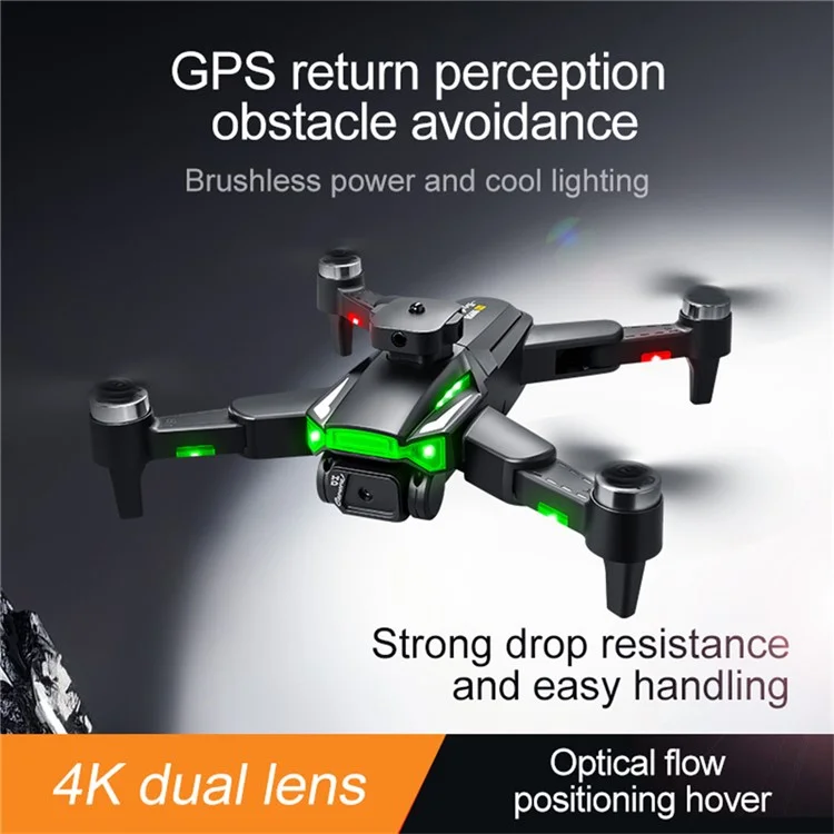 PJC RG606MAX GPS Obstacle Avoidance Brushless Motor Quadcopter HD Aerial Photography Drone, 1 Battery