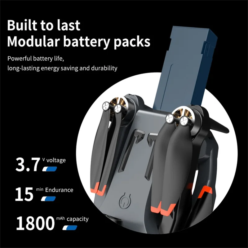 S183 HD Dual Camera Optical Flow Positioning Quadcopter Folding Obstacle Avoidance RC Drone, 2 Batteries
