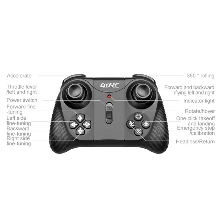 4DRC 4D-V43 Cool Light Ufo Aircraft Remote Control Children Flying Soucoucer Toy, 1 Batterie