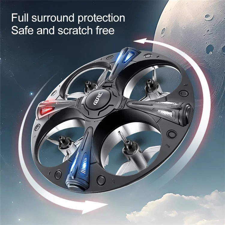 4DRC 4D-V43 Cool Light UFO Aircraft Remote Control Children Flying Saucer Toy, 2 Batteries