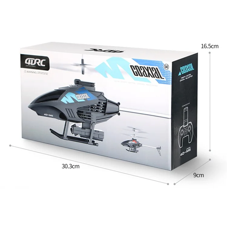4DRC 4D-M6 HD Aerial Photography Children Aircraft Toy Rechargeable Remote Control Helicopter, 1 Battery - Blue