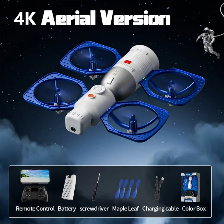 4DRC 4D-V45 HD Aerial Photography Drone Space Shuttle Satellite Design RC Drone, 1 Battery