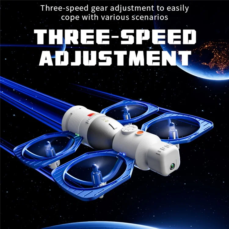 4DRC 4D-V45 HD Aerial Photography Drone Space Shuttle Satellite Design RC Drone, 1 Battery
