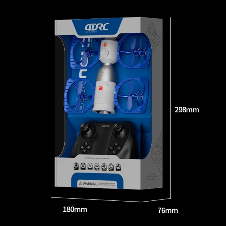 4DRC 4D-V45 HD Aerial Photography Drone Space Shuttle Satellite Design RC Drone, 1 Battery