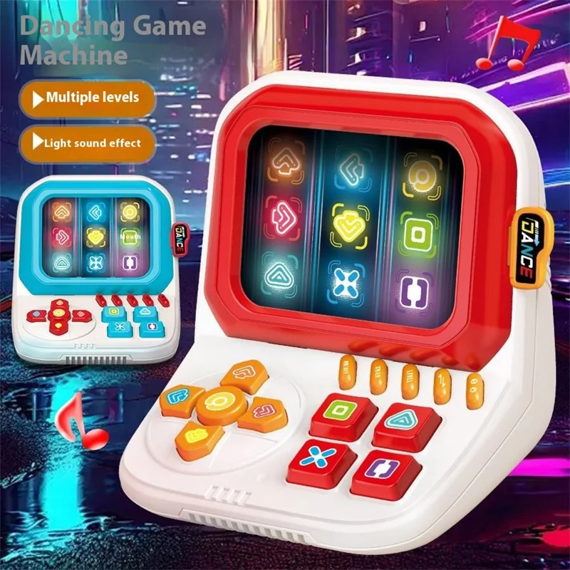 3605 Finger-Tanzspiel Maschine Kinder Durchbruch Stresslinderndes Gedächtnistraining Spielzeug - Rot