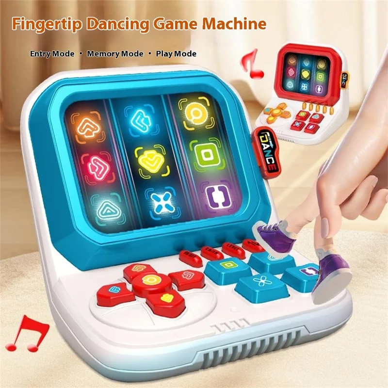 3605 Finger-Tanzspiel Maschine Kinder Durchbruch Stresslinderndes Gedächtnistraining Spielzeug - Rot