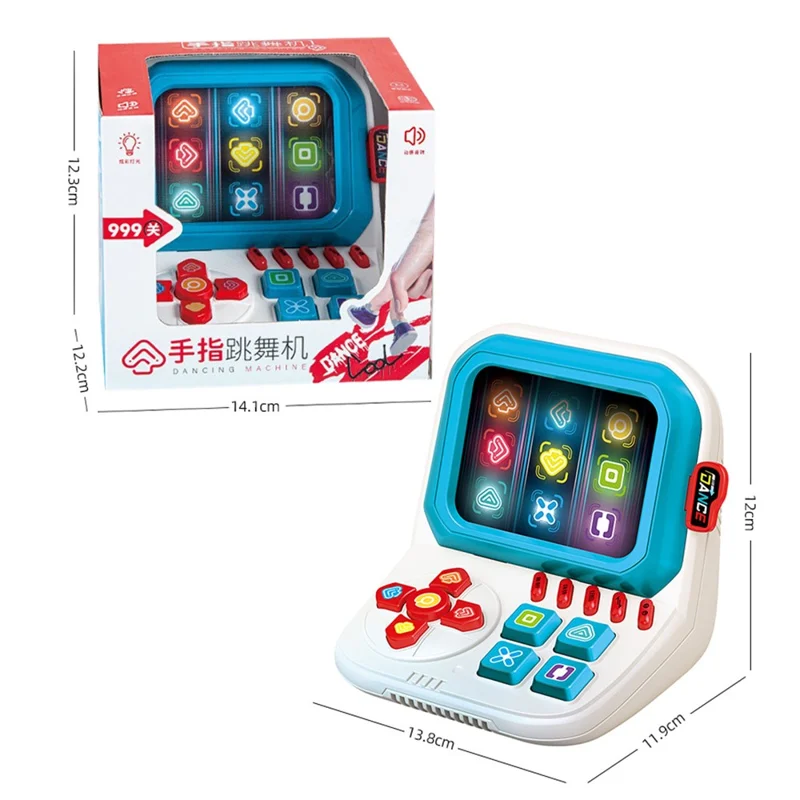 3605 Finger Dancing Game Machine Children Breakthrough Stress Relief Training Memory Toy - Blue