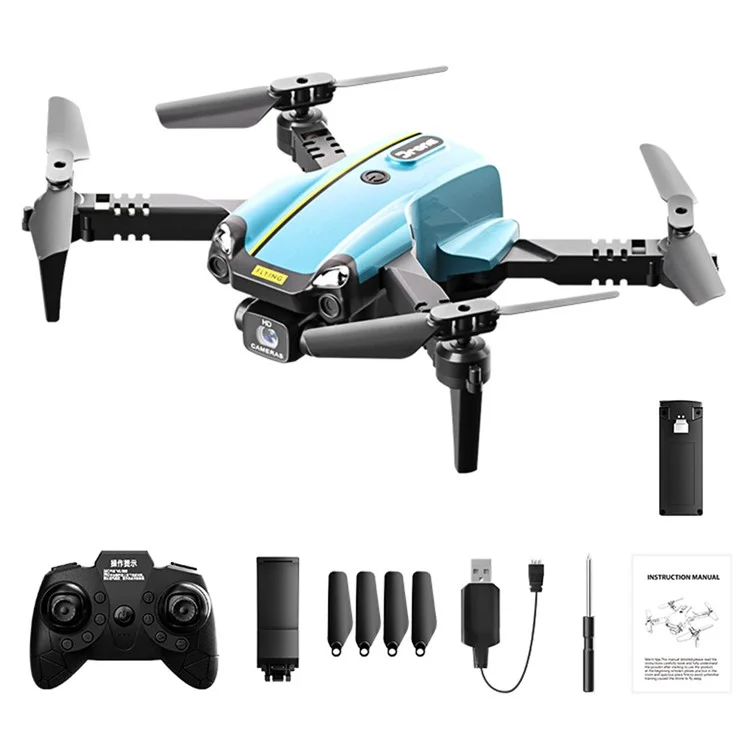 H126 Elf Mini Drone HD Aerial Photography Foldable RC Quadcopter, 1 Battery - Blue