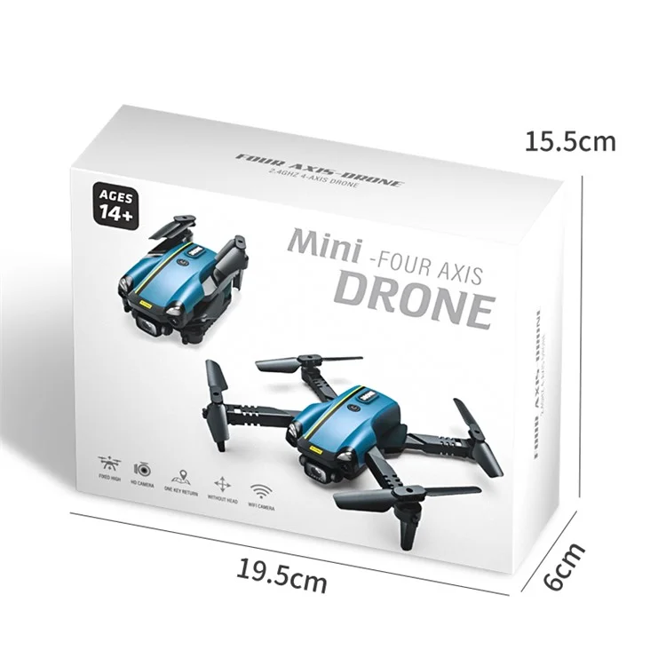 H126 Elf Mini Drone HD Aerial Photography Foldable RC Quadcopter, 1 Battery - Blue