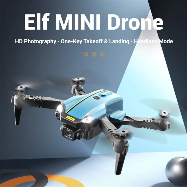 H126 Elf Mini Drone HD Aerial Photography Foldable RC Quadcopter, 1 Battery - Blue