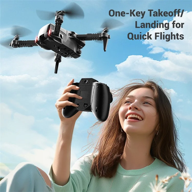 H126 Elf Mini Drone HD Aerial Photography Foldable RC Quadcopter, 1 Battery - Blue