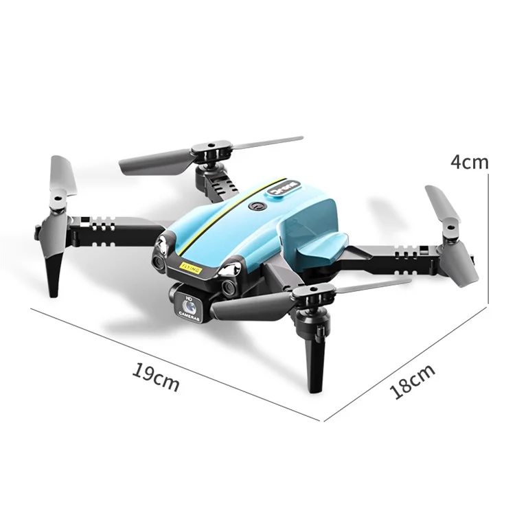 H126 Elf Mini Drone HD Aerial Photography Foldable RC Quadcopter, 2 Batteries - Blue