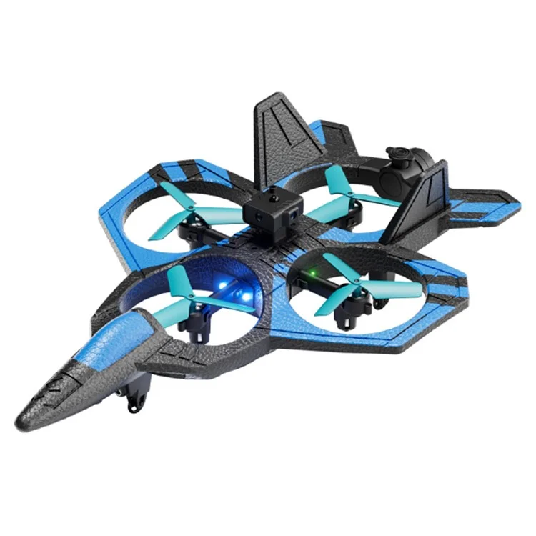 4DRC 4D-V46 Aerial Photography Foam Glider Drone HD-Kamera Höhenhalter Flugzeug mit einzelner Batterie - Blau