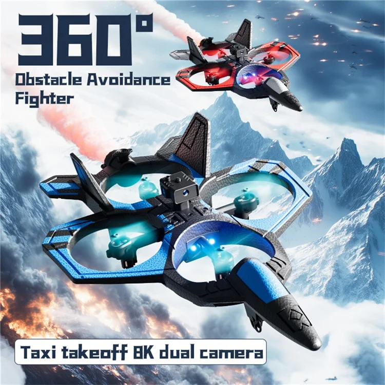 4DRC 4D-V46 Aerial Photography Foam Glider Drone HD-Kamera Höhenhalter Flugzeug mit einzelner Batterie - Blau