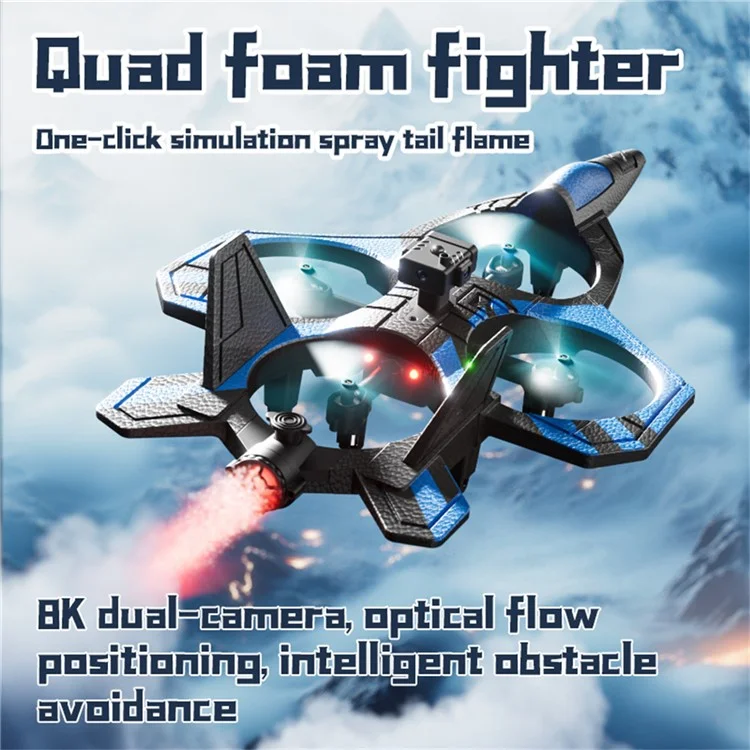 4DRC 4D-V46 Aerial Photography Foam Glider Drone HD-Kamera Höhenhalter Flugzeug mit einzelner Batterie - Blau