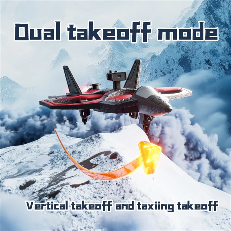 4DRC 4D-V46 Beginners Foam Glider Drone No Camera Remote Control Aircraft Single Battery - Red