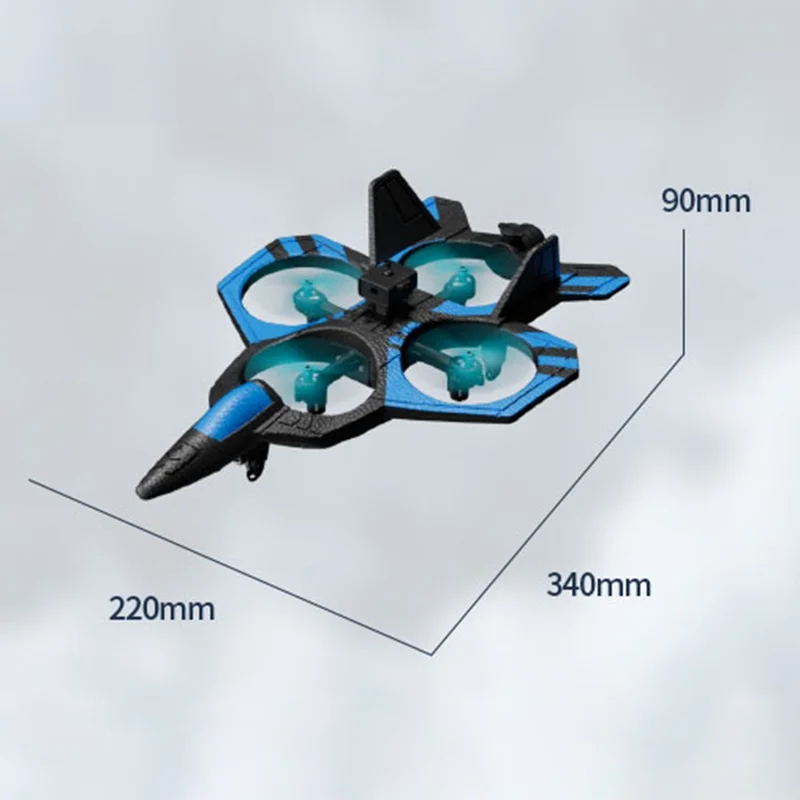 4DRC 4D-V46 Beginners Foam Glider Drone No Camera Remote Control Aircraft Single Battery - Red