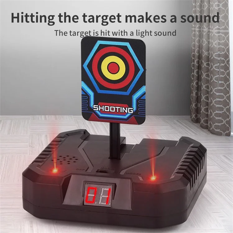 3580A Children Electric Movable Shooting Target Automatic Reset Soft Bullet Shooting Electronic Scoring Target