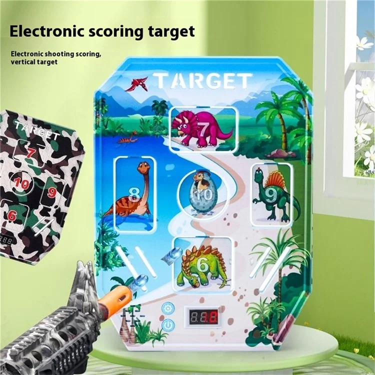 Elektronisches Zielscheibensystem für Kinder mit 3 Spielmodi, automatischer Rücksetzung, Schaumblaster-Schießpraxis-Ziele - MH3112A