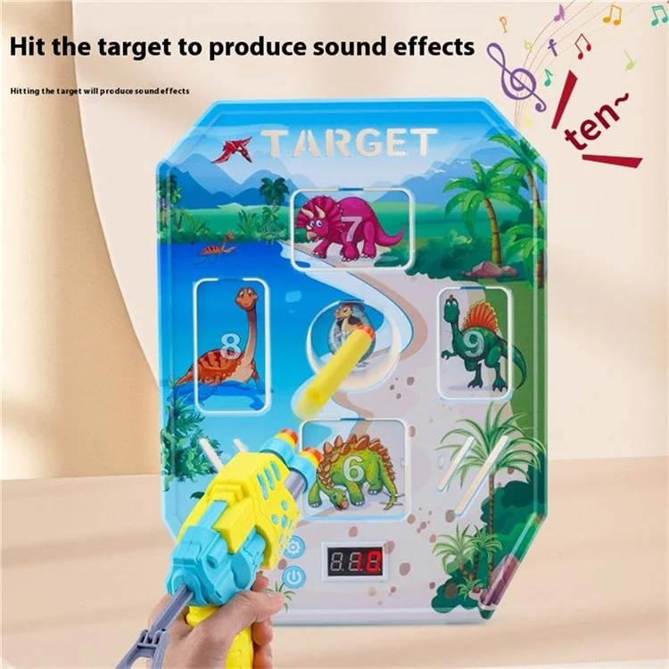 Elektronisches Zielscheibensystem für Kinder mit 3 Spielmodi, automatischer Rücksetzung, Schaumblaster-Schießpraxis-Ziele - MH3112A