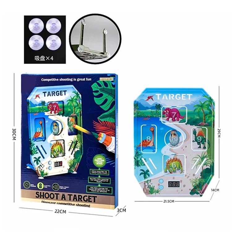 Elektronisches Zielscheibensystem für Kinder mit 3 Spielmodi, automatischer Rücksetzung, Schaumblaster-Schießpraxis-Ziele - MH3112A