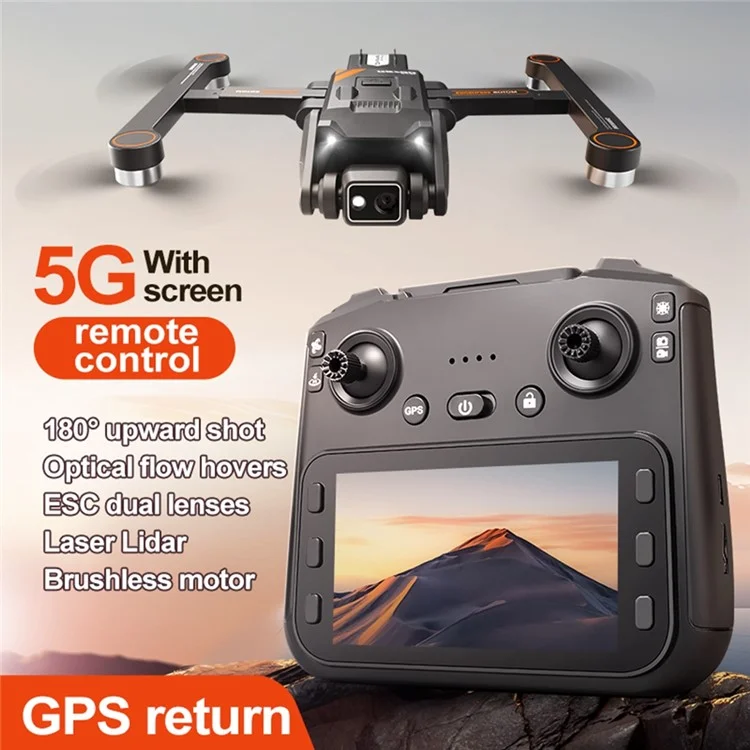 RG700PRO Drohne mit Dual-Kamera, bürstenlosem Motor, HD-Luftfotografie und Quadcopter mit 2 Batterien