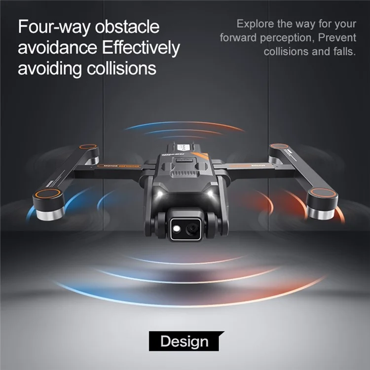 RG700PRO Drohne mit Dual-Kamera, bürstenlosem Motor, HD-Luftfotografie und Quadcopter mit 2 Batterien