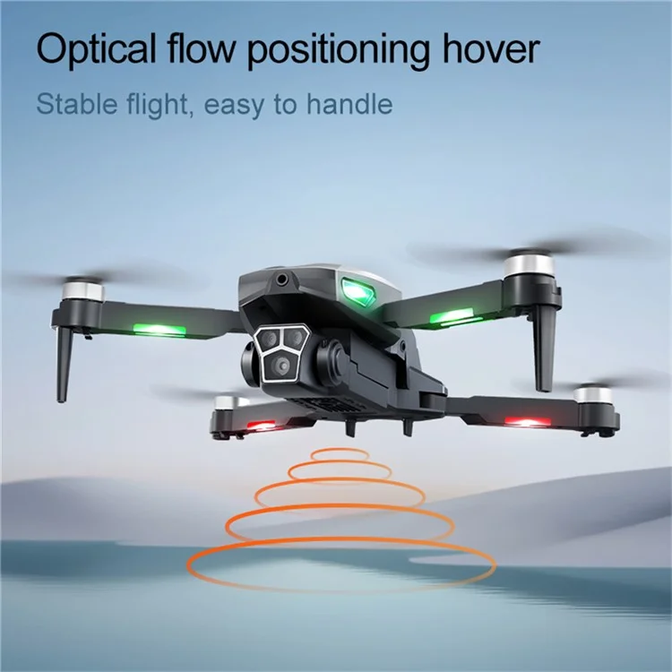 M5s WiFi FPV Optical Flow Positioning Brushless RC Drone 4CH 6 Axis Gyro Quadcopter with Dual HD Cameras ( with 1 Battery ) - Blue