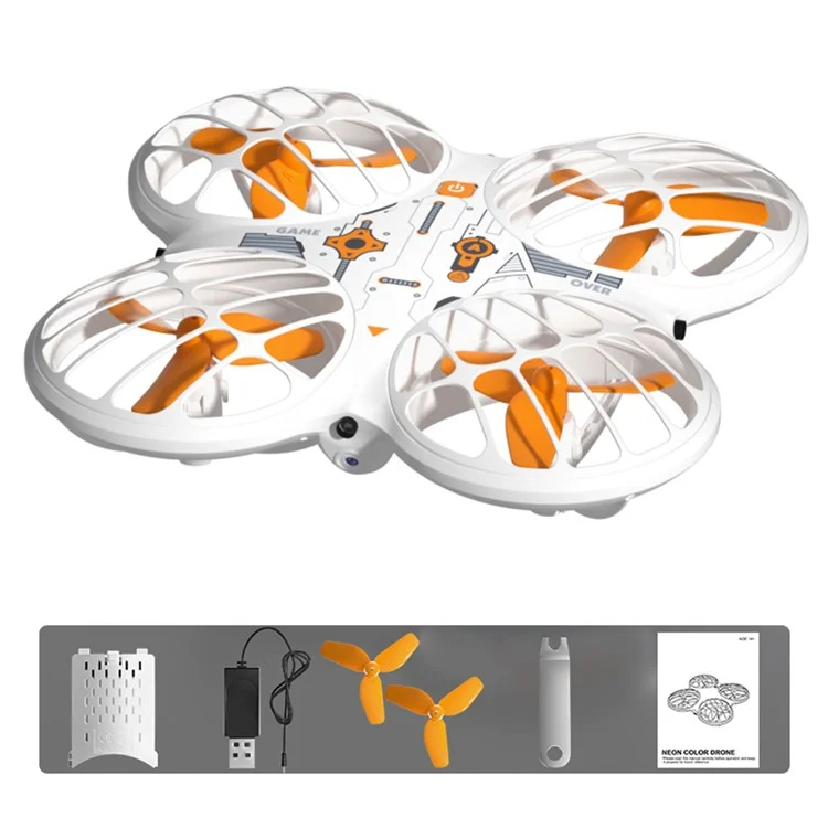 H122 Smart Obstacle Avoidance Drone with Neon Light HD Aerial Photography Quadcopter with 1 Battery